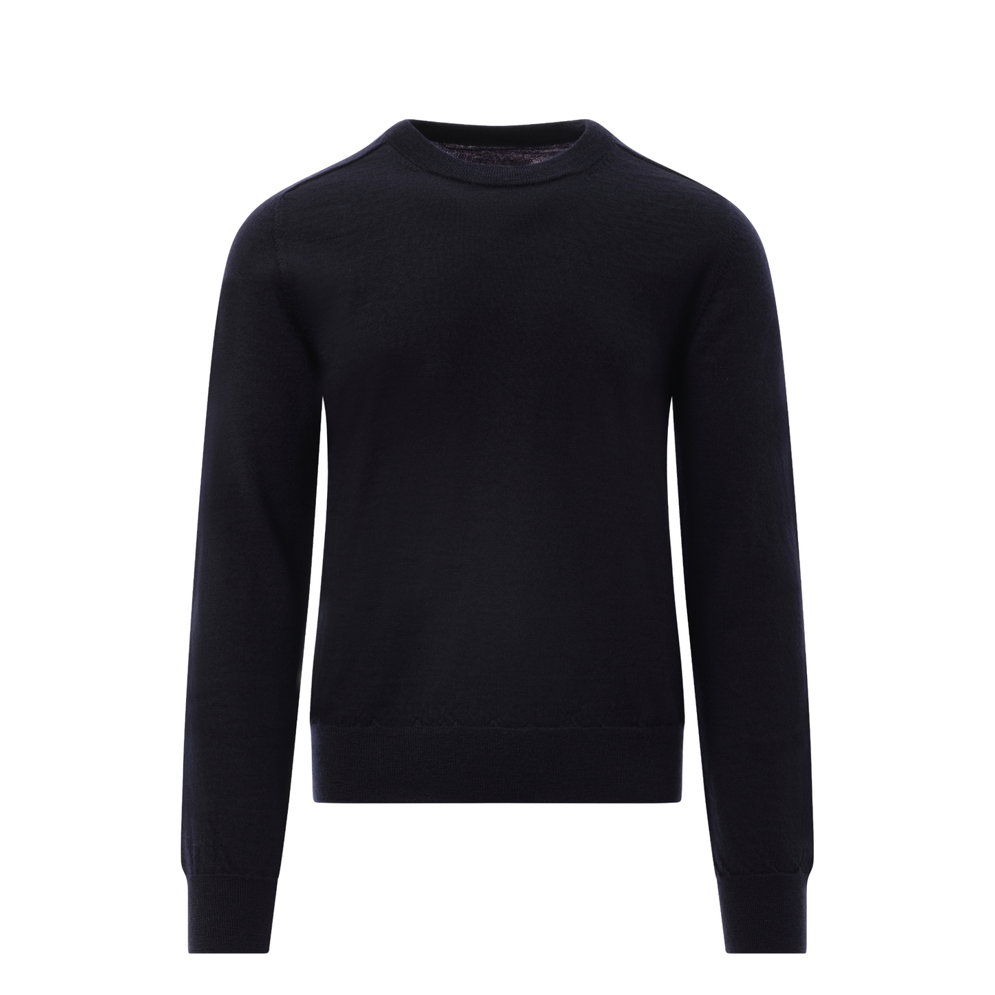 Wool Crewneck Sweater in Dark Blue