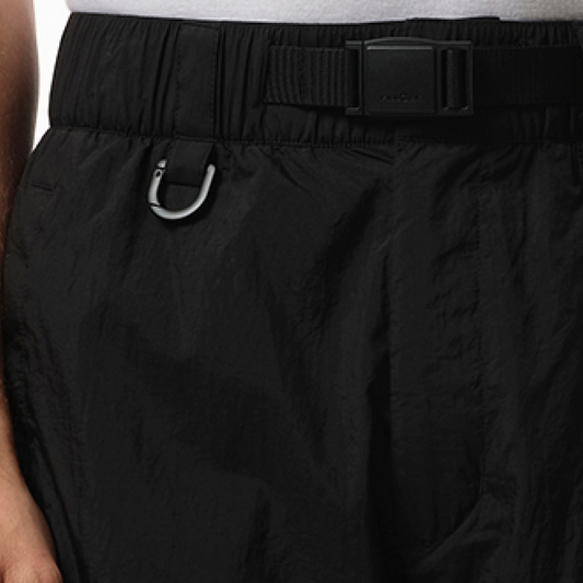 3 Stripe Parachute Pants in Black