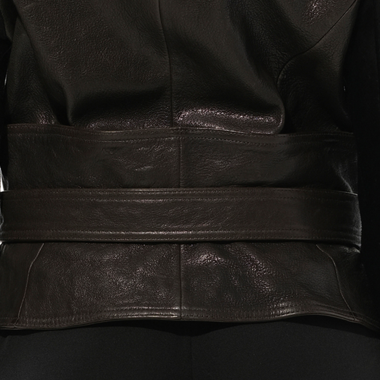 Lamb Leather Jacket in Black