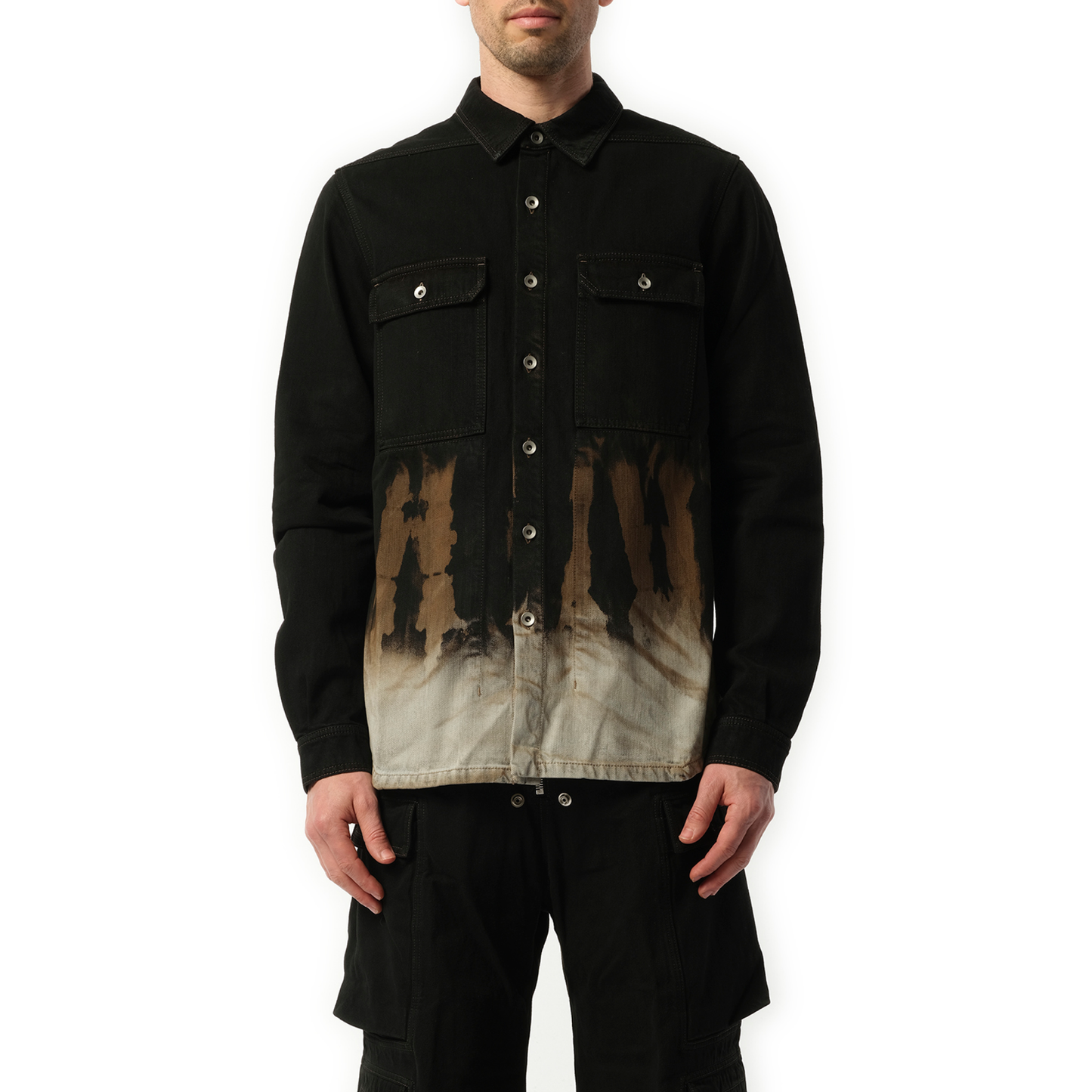 Outershirt Denim Jacket in Black/Terra