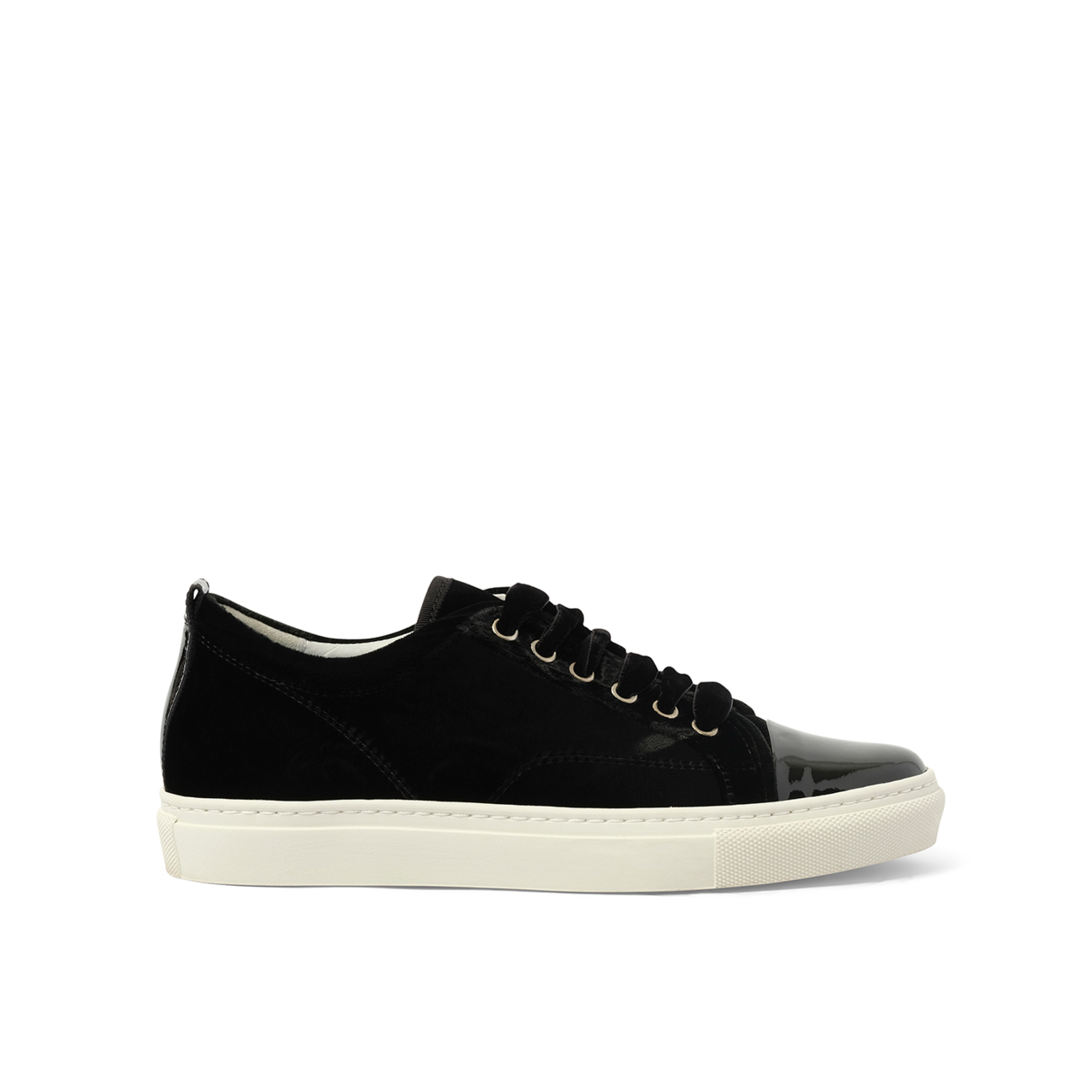 Velvet Sneaker in Black