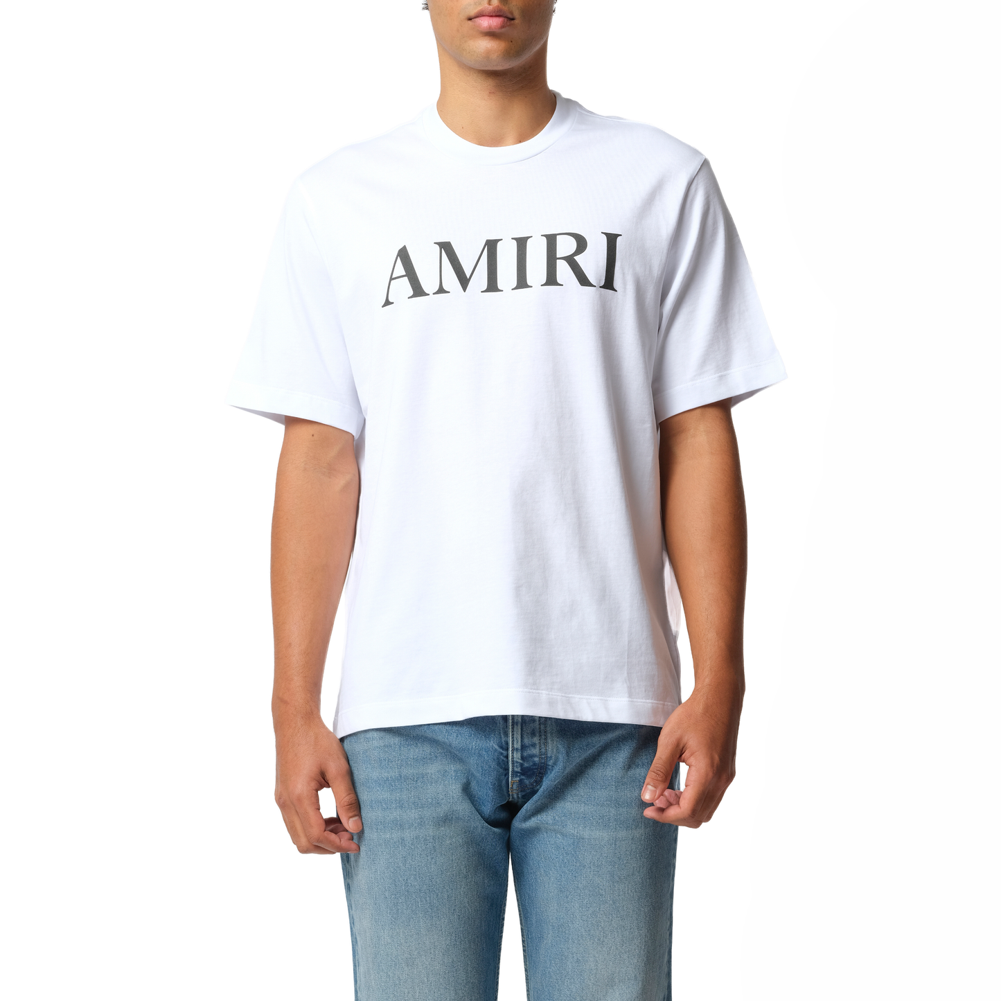 Amiri Core Logo T-Shirt in White/Black