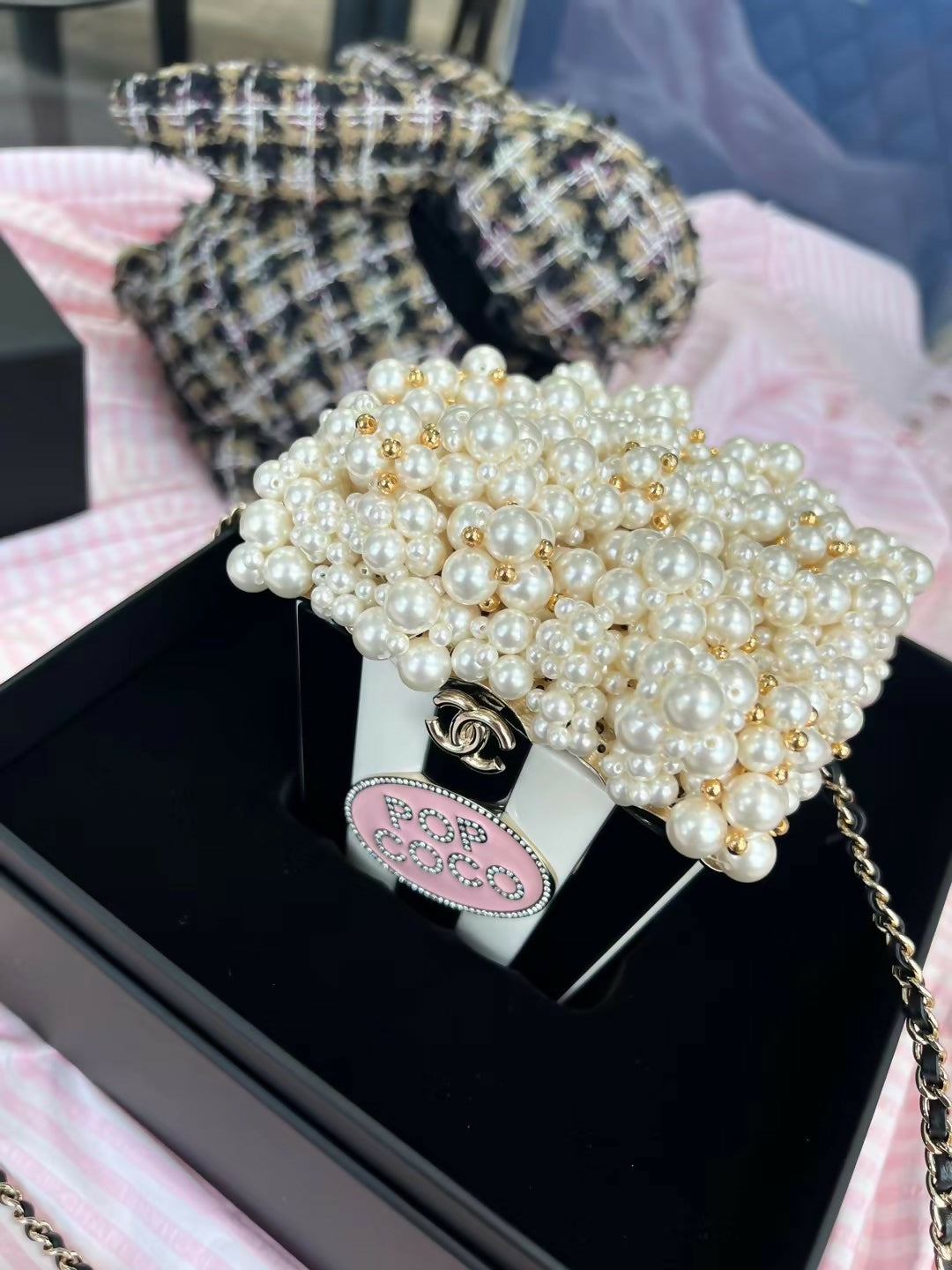 Chanel 2024 popcorn minaudière bag