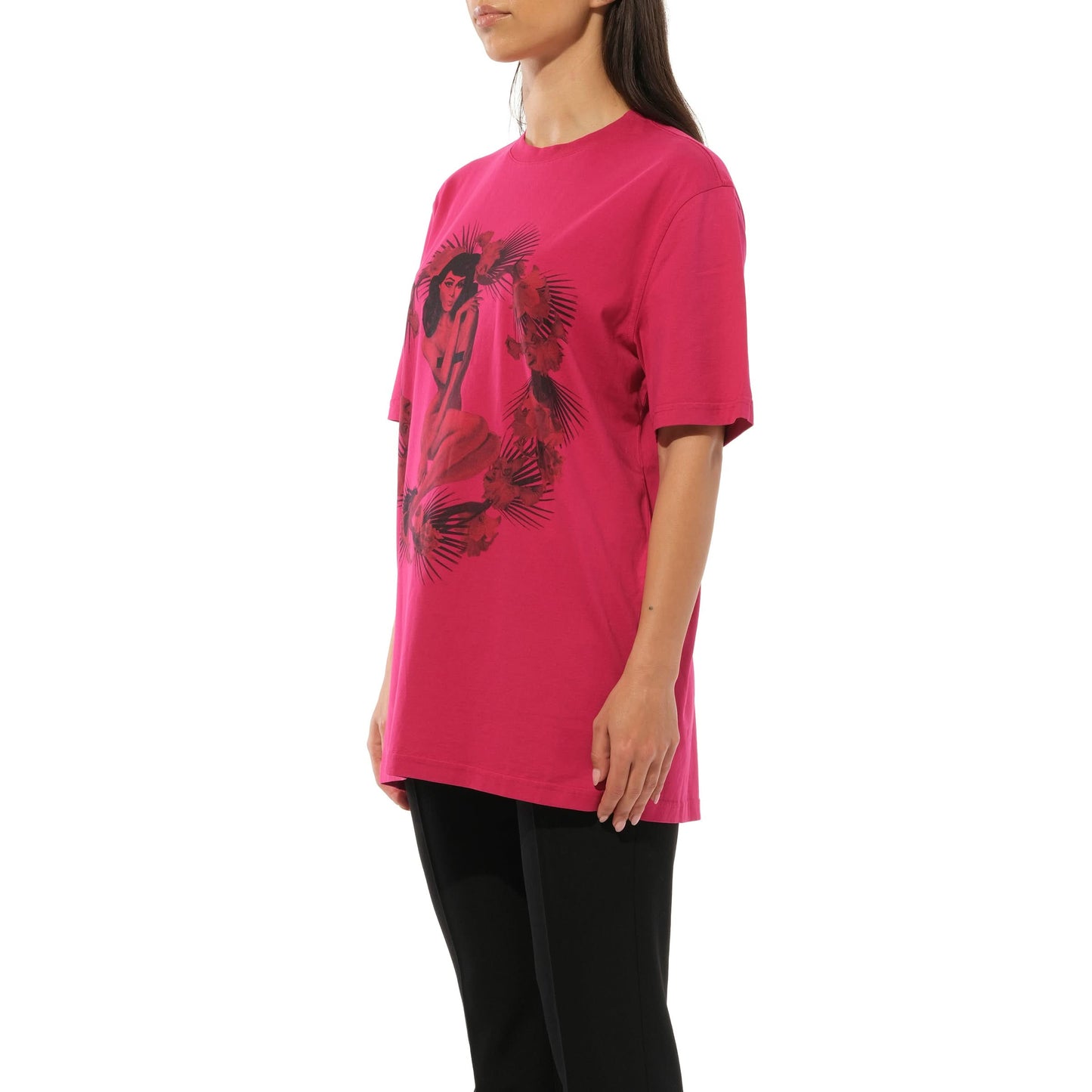 Short Sleeve T-Shirt in Fushia