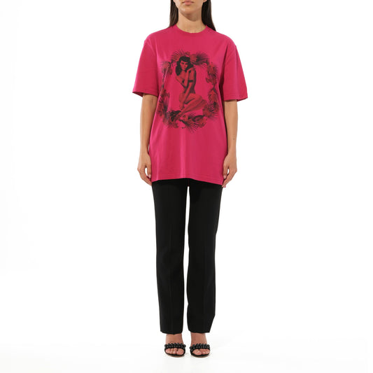 Short Sleeve T-Shirt in Fushia