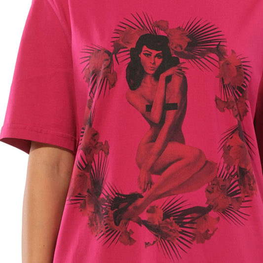 Short Sleeve T-Shirt in Fushia