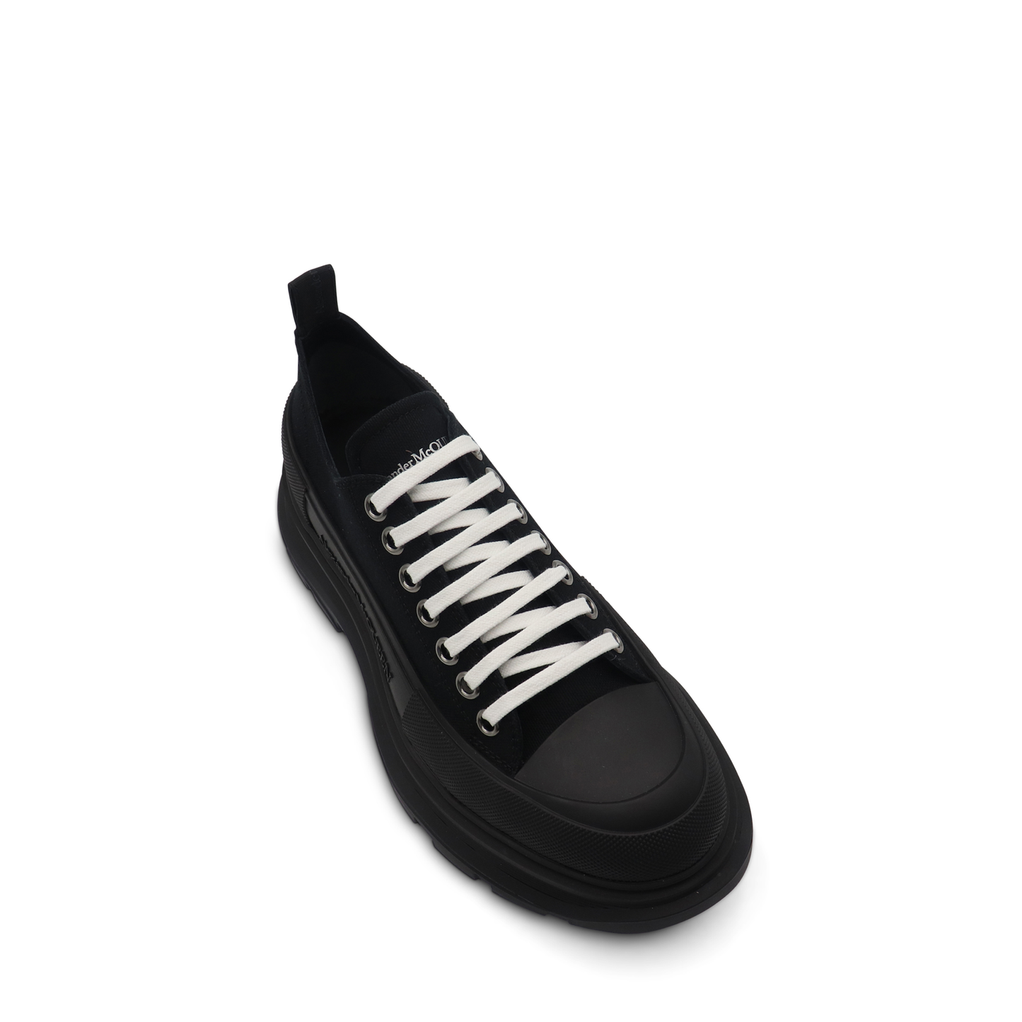 Tread Slick Canvas Lace-Up Shoes in Black