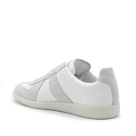 Replica Leather Sneaker in White