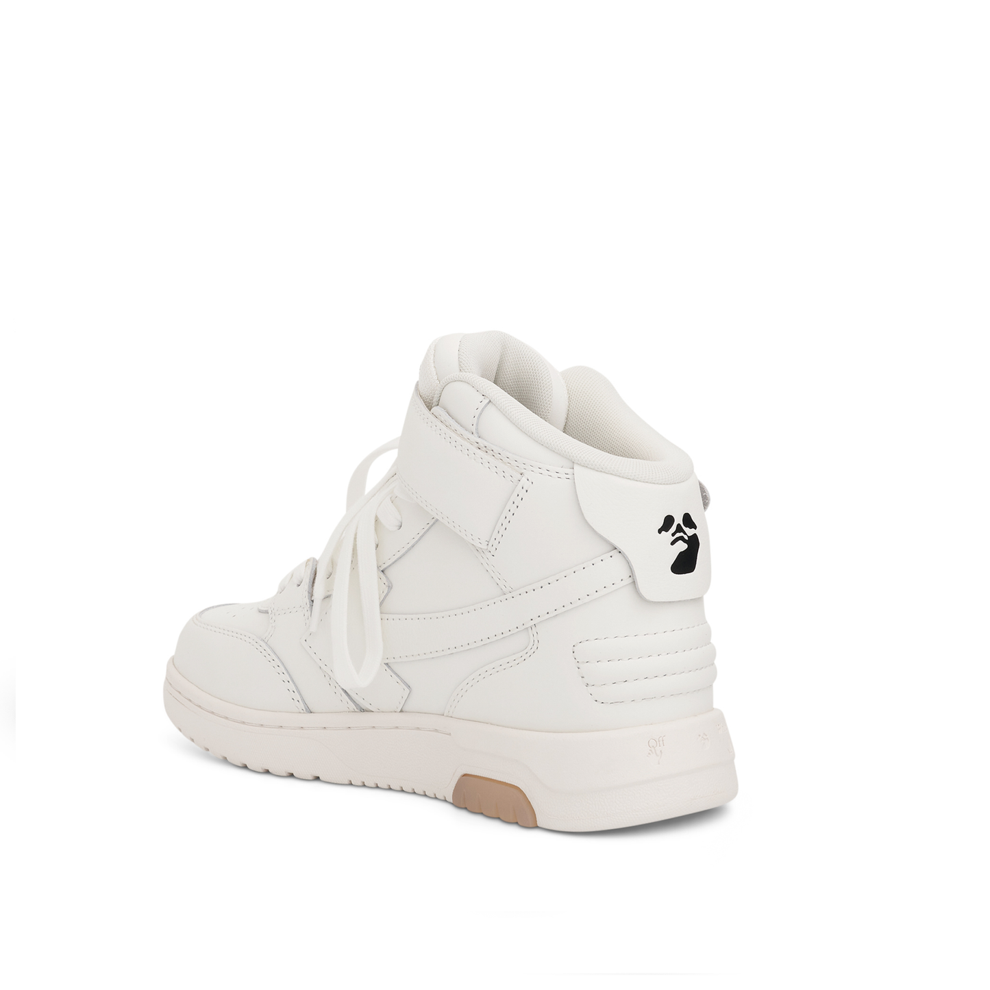 Out Of Office Mid Top Leather Sneakers in White