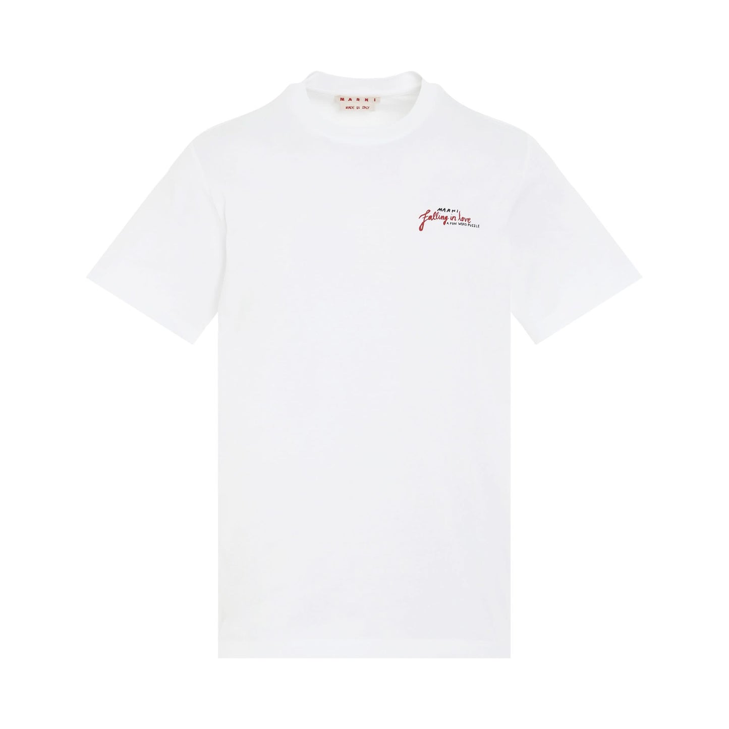 Word Puzzle Logo T-Shirt in Lily White