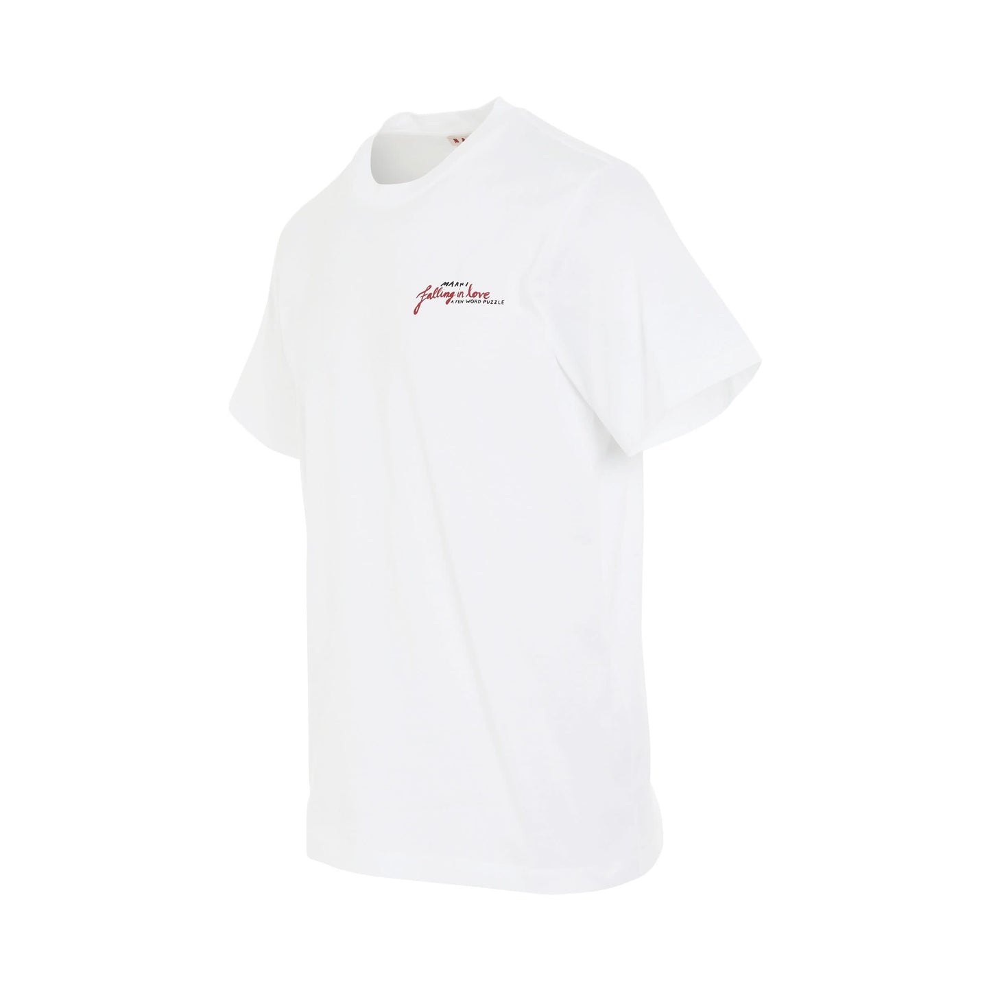 Word Puzzle Logo T-Shirt in Lily White