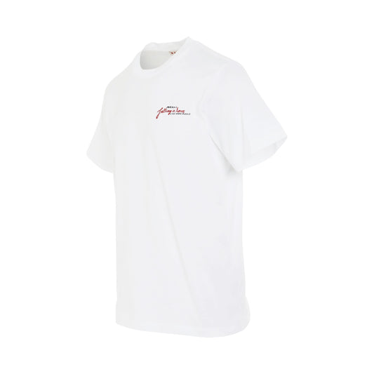 Word Puzzle Logo T-Shirt in Lily White