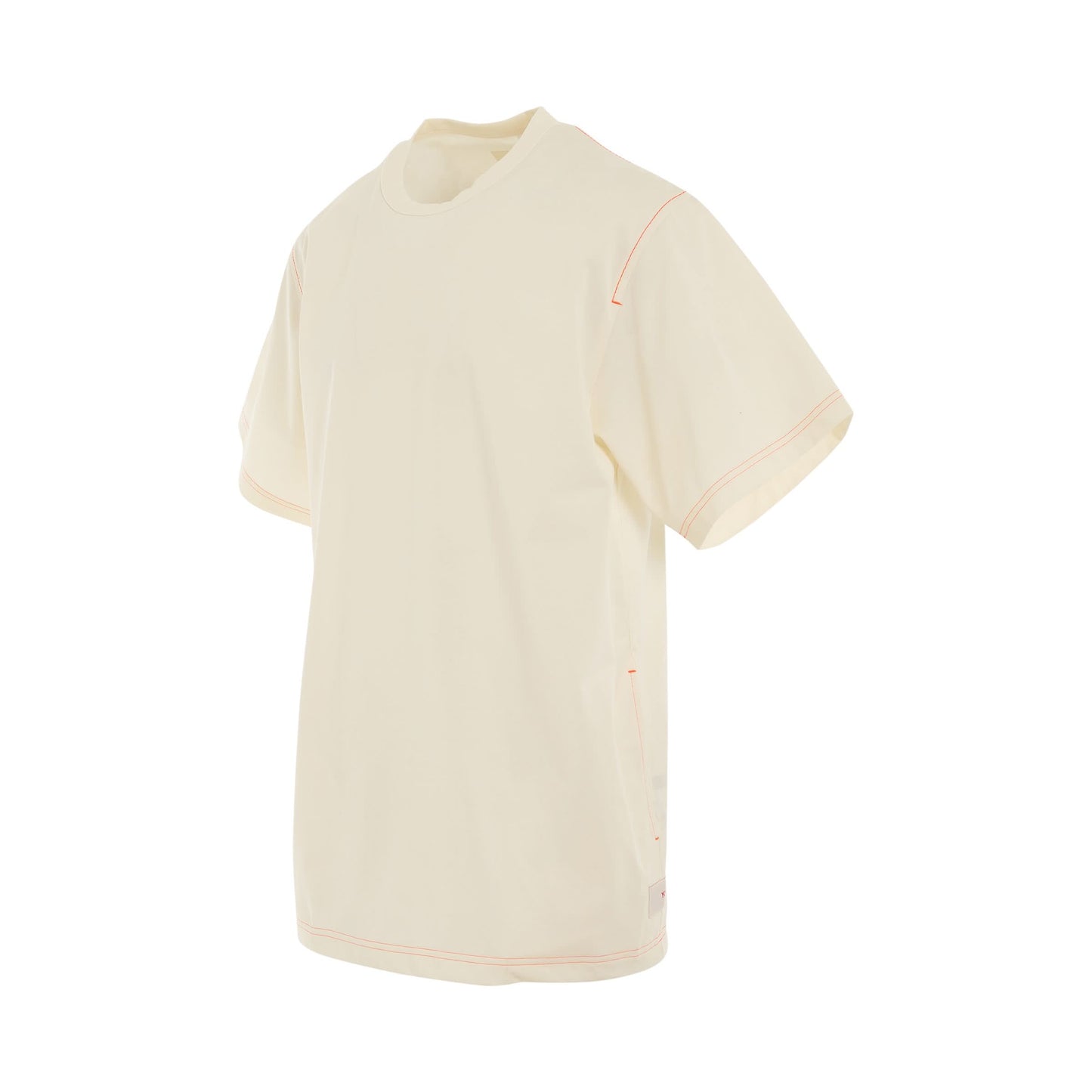 Premium Crewneck Short Sleeve T-Shirt in Cream White