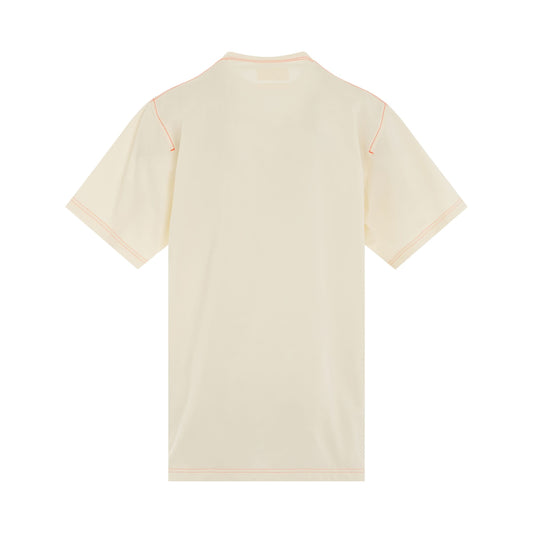 Premium Crewneck Short Sleeve T-Shirt in Cream White