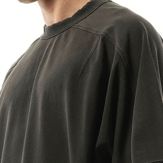 Heavy Dart T-Shirt in Washed Black