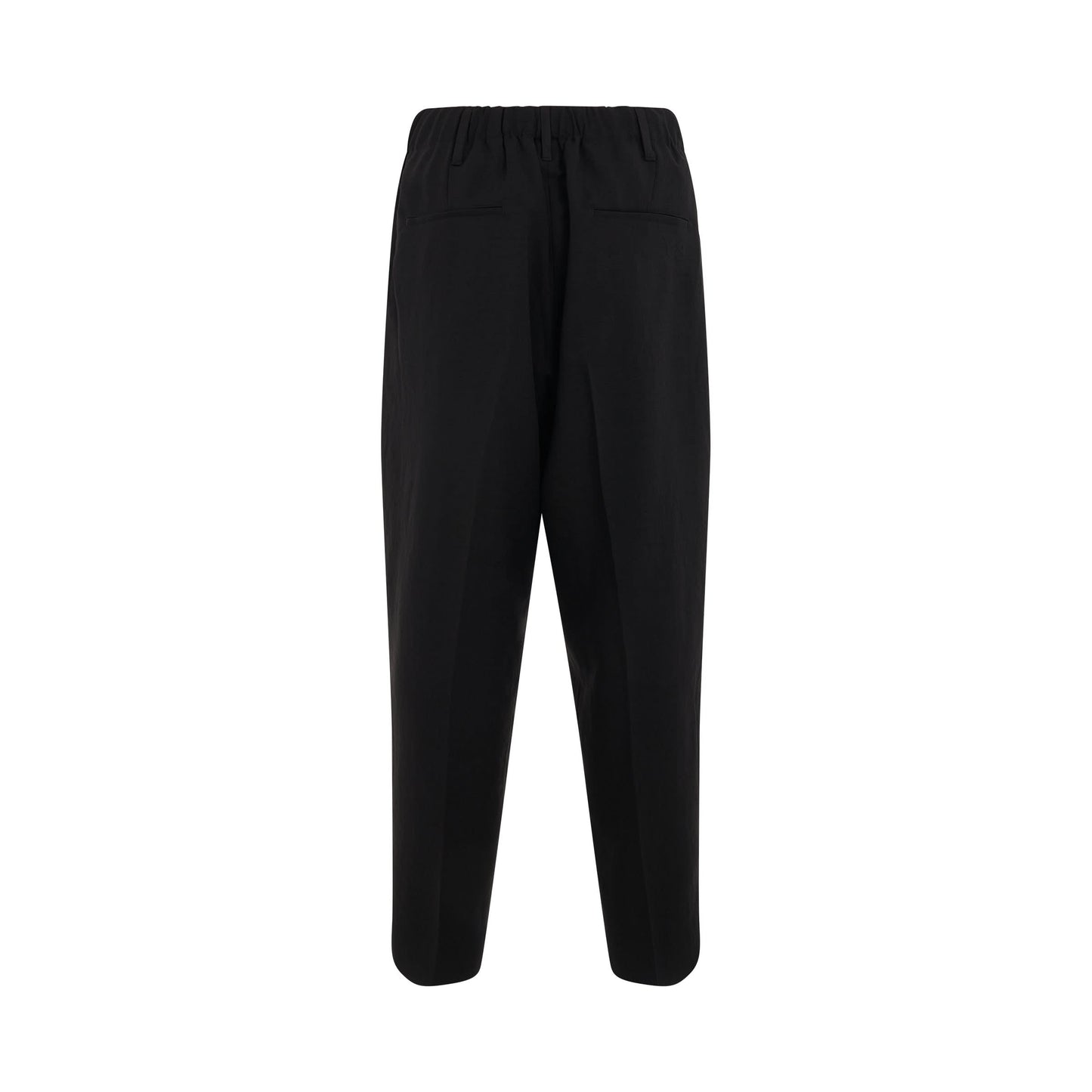 Sport Uniform Straight Leg 3 Stripes Trousers in Black