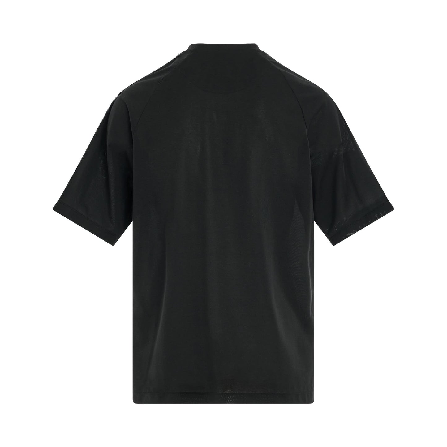 3 Stripe T-Shirt in Black/Off White