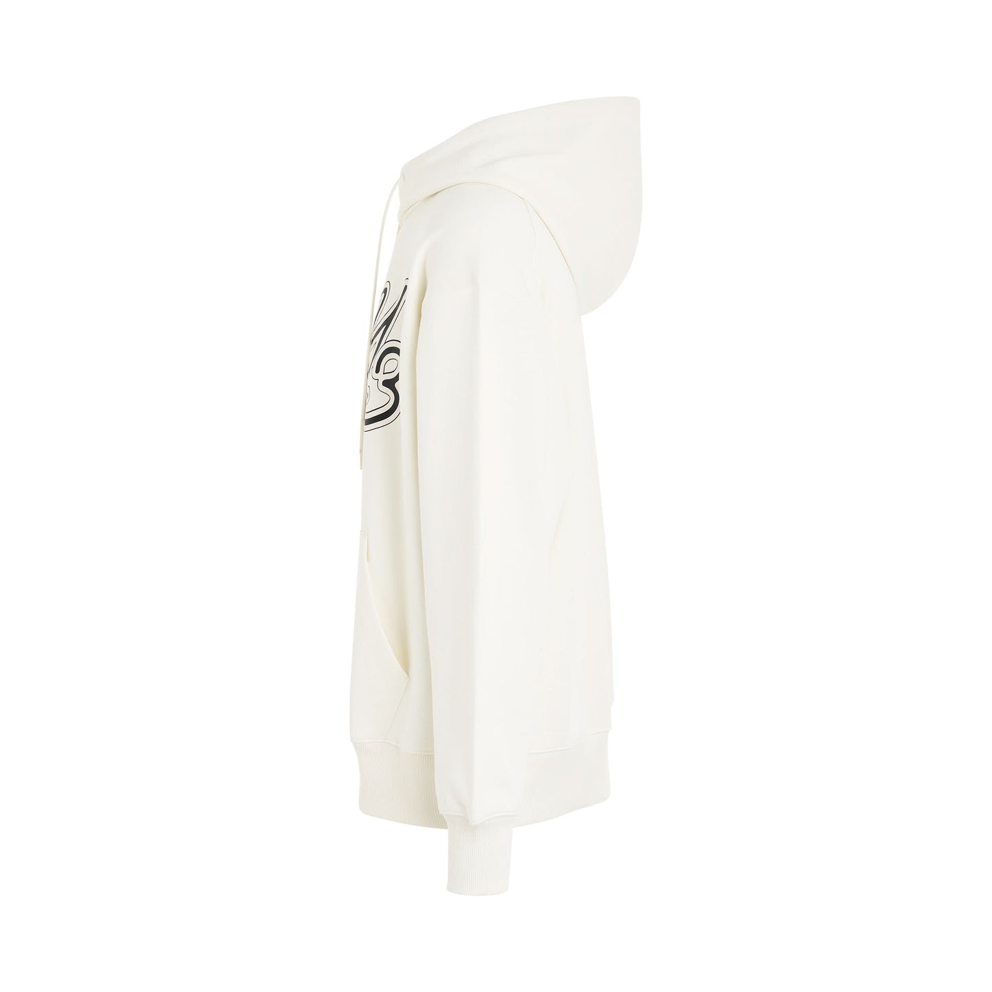 Graphic Logo Hoodie in Off White