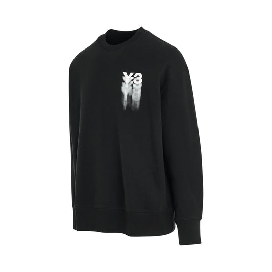 Blurry Logo Sweatshirt in Black