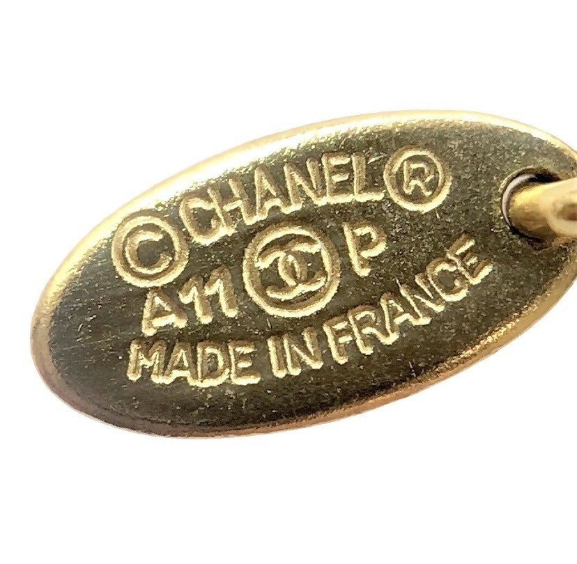 Chanel 11P Extra Long Strand CC Multicolor Necklace Gold Hardware