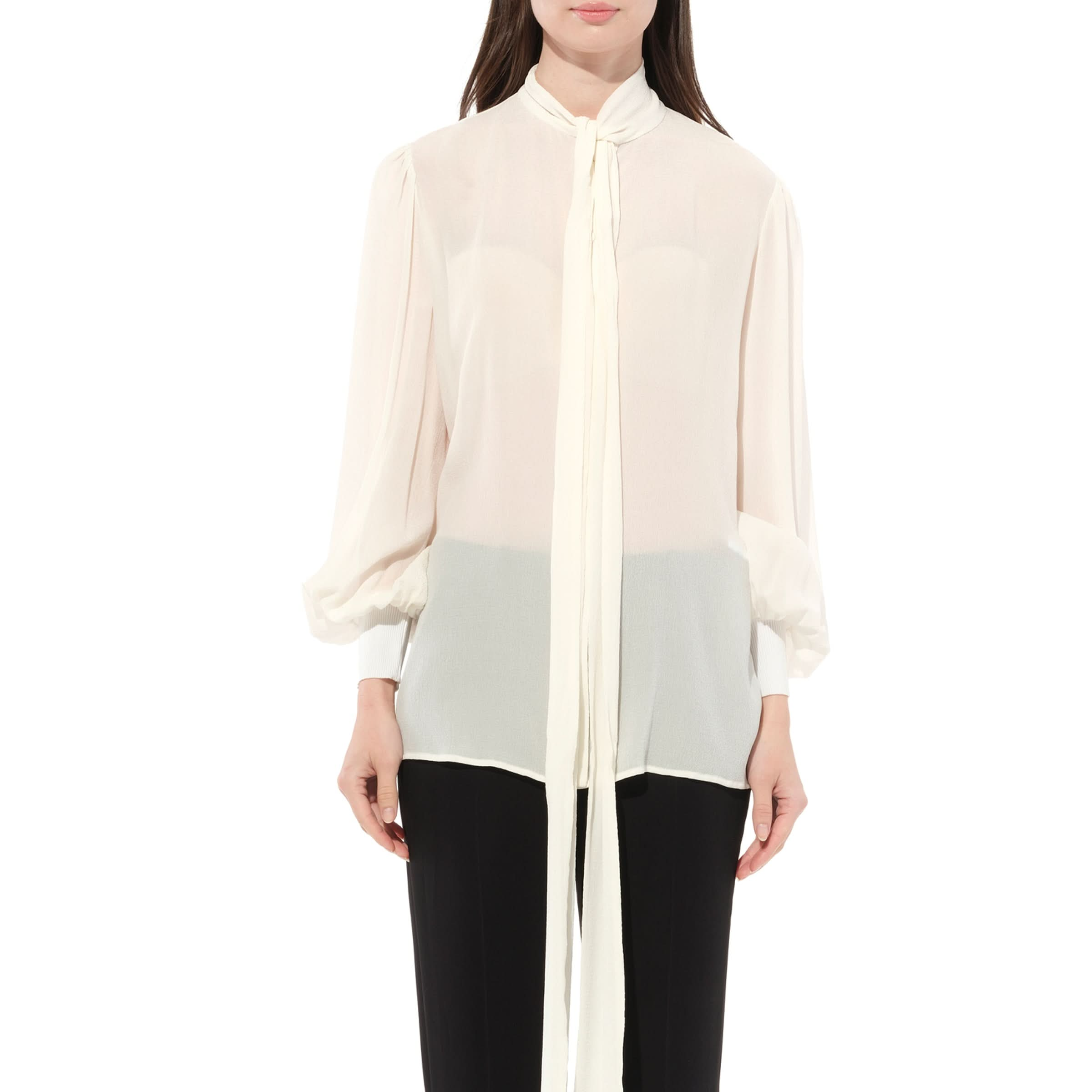 Lavaliere Shirt in White