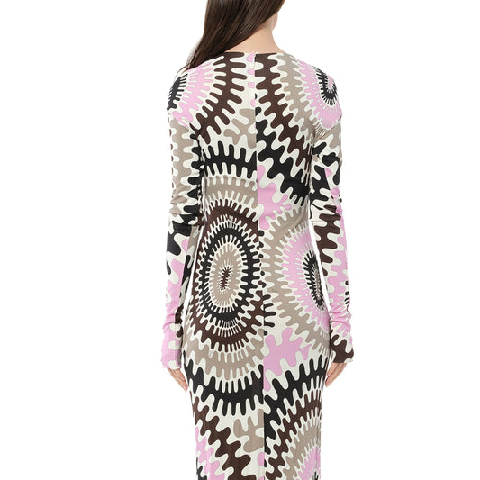 Long Sleeve Dress in Multicolor