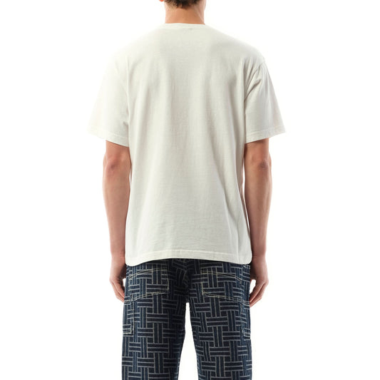 Lucky Tiger Oversize Heavy T-Shirt in Off White