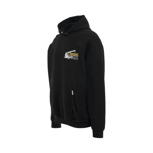 Design 
Construction Hoodie in Jet Black