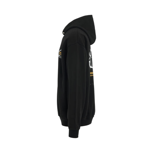 Design 
Construction Hoodie in Jet Black