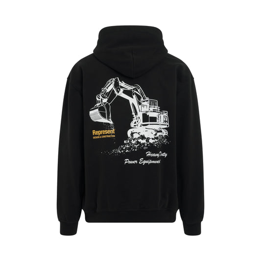 Design 
Construction Hoodie in Jet Black