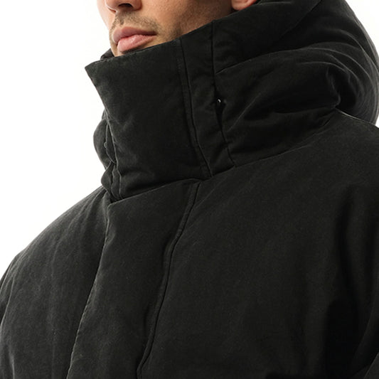 MML Hooded Puffer Jacket in Iron