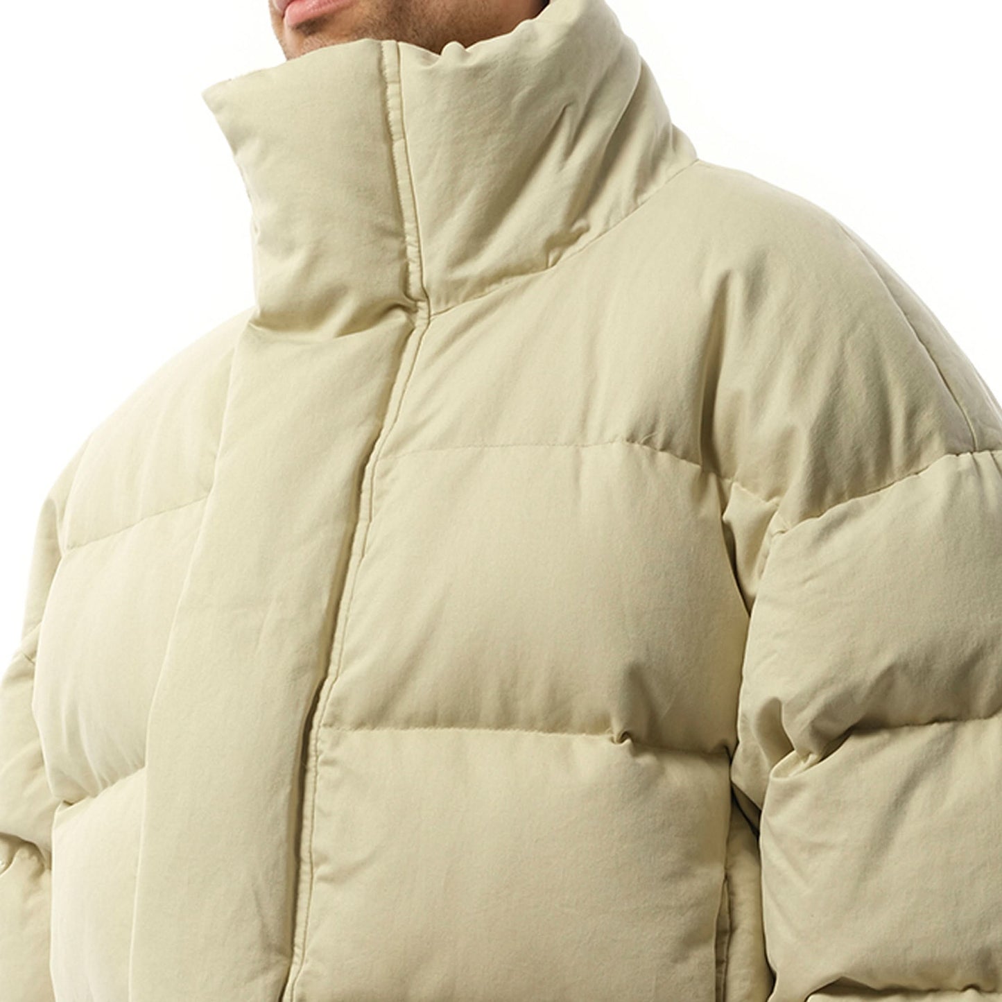 MML Puffer Jacket in Off White