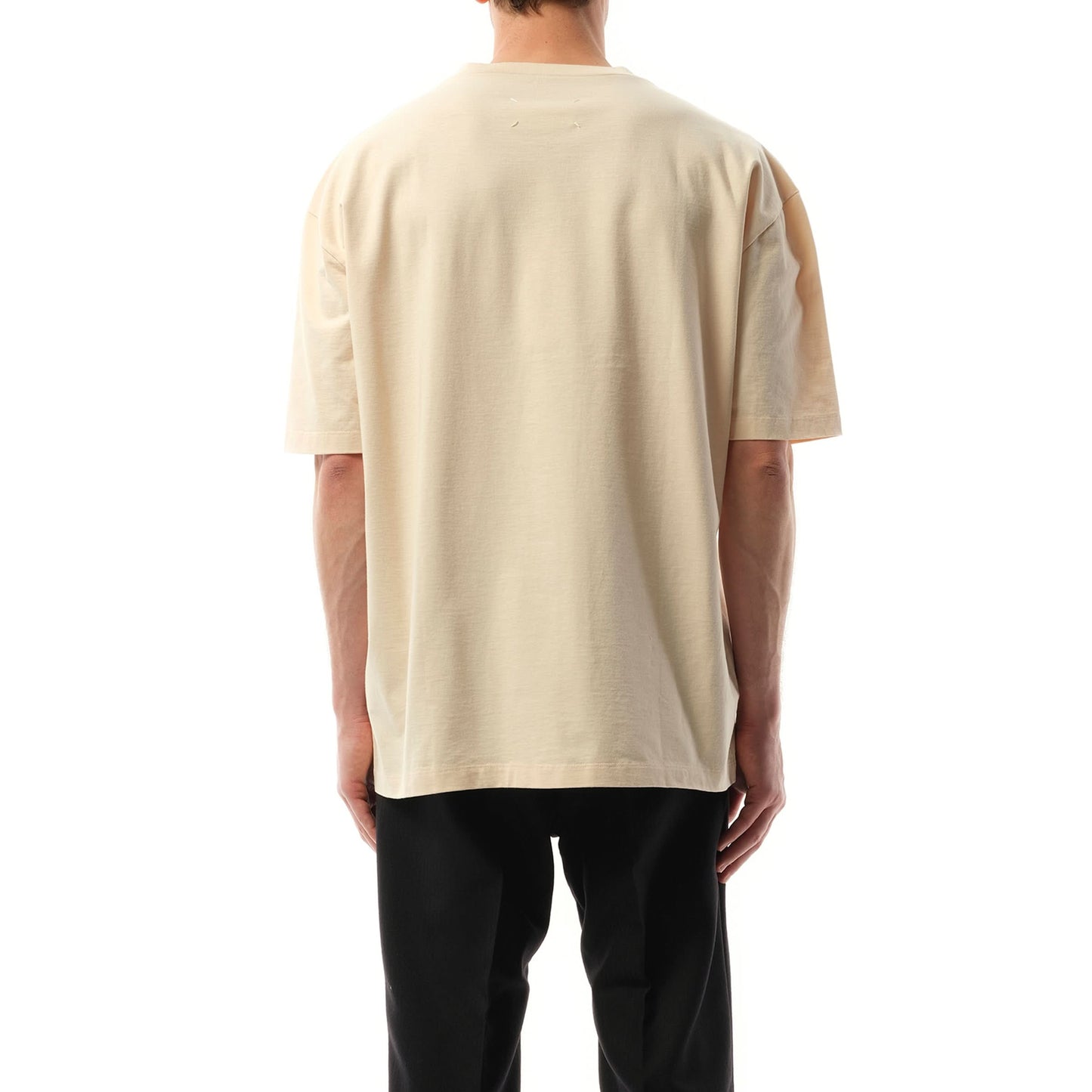 Memory of Logo Heavy T-Shirt in Beige