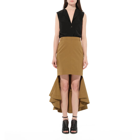 Midi Skirt in Beige