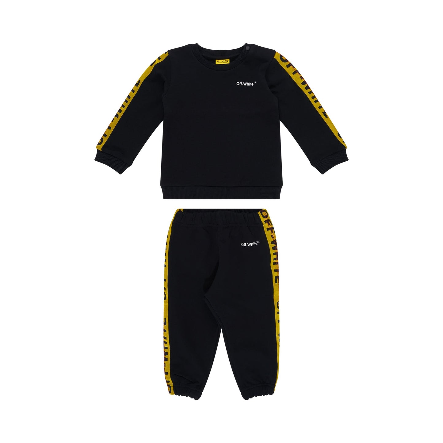 Logo Industrial Sweat Set in Black/Yellow