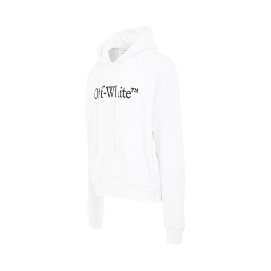 Big Bookish Skate Fit Hoodie in White