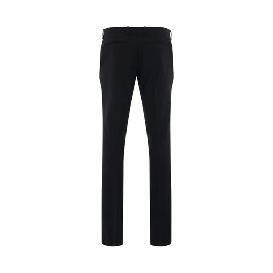 Corporate Skinny Fit Pants in Black/White