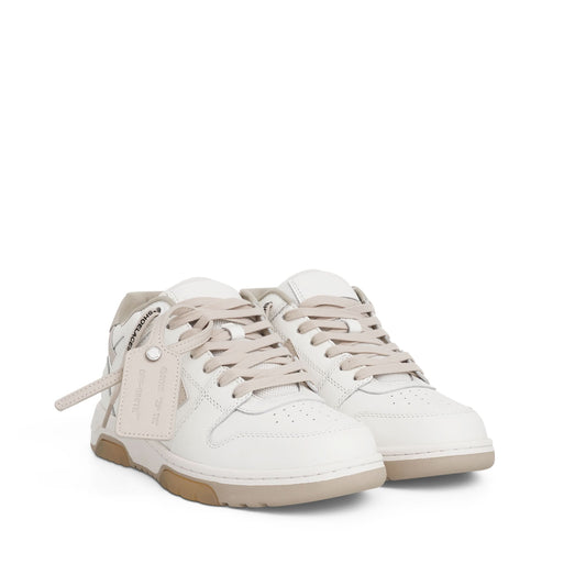 Out Of Office Calf Leather Sneaker in White 
Beige