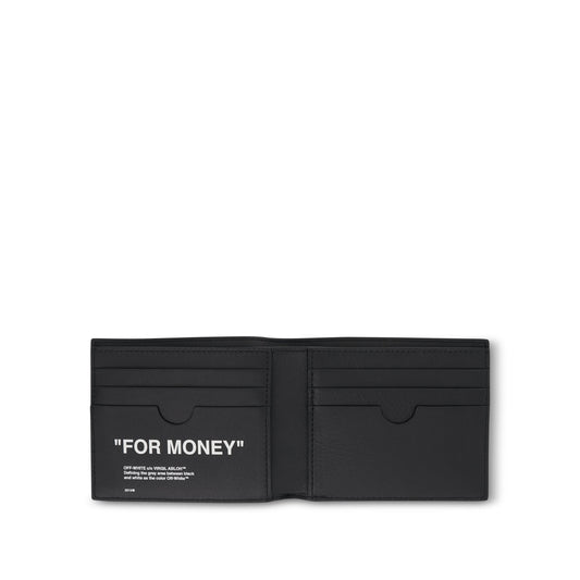 Quote Bifold Wallet in Black/White