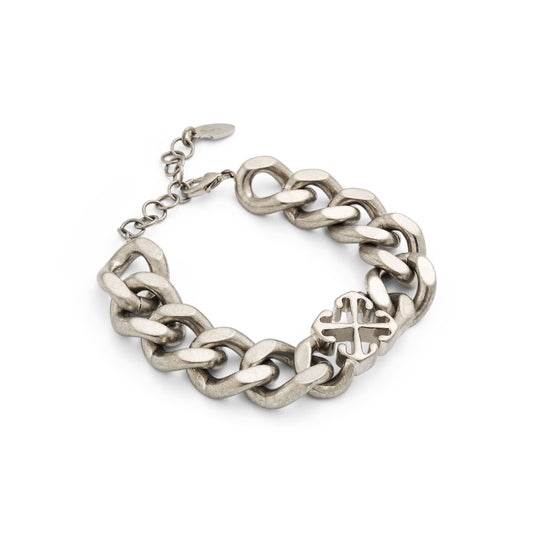 Arrow OW Chain Bracelet in Silver