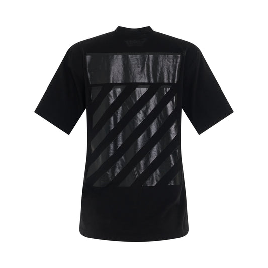 Diagonal Regular Fit T-Shirt in Black