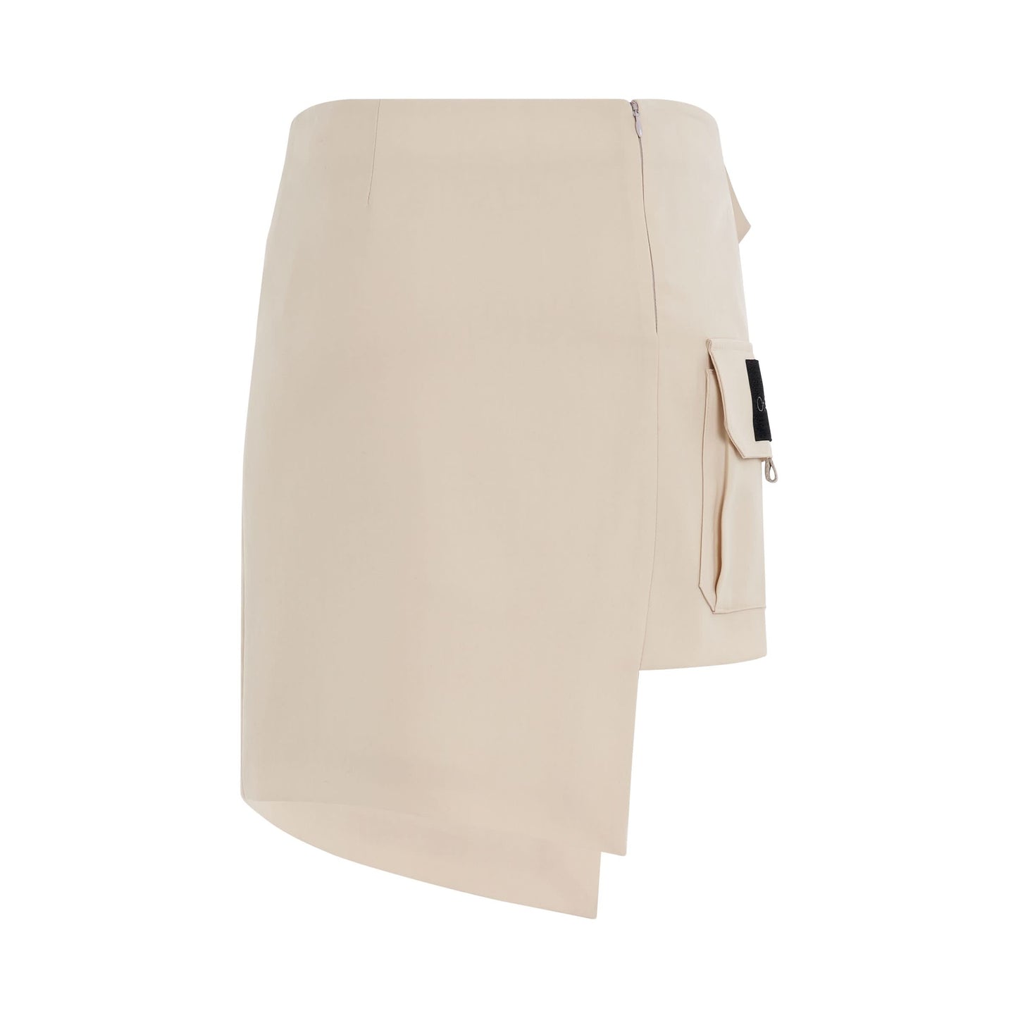 Toybox Dry Wool Pocket Skirt in Sand