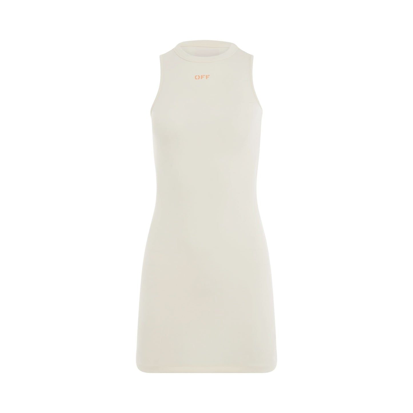 Sleek Rowing Dress in White