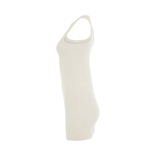 Sleek Rowing Dress in White