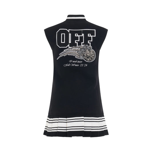 Meteor Bling Varsity Dress in Black