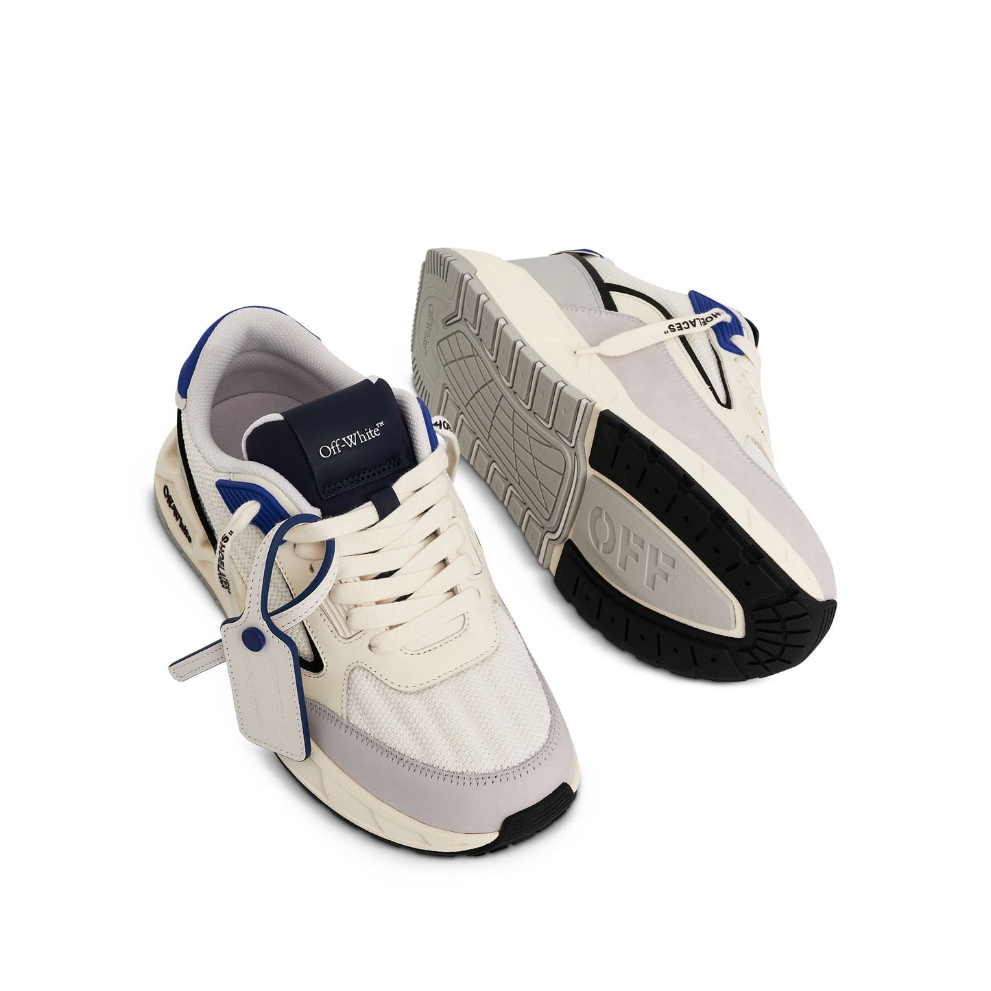 Kick off Sneaker In Colour White/Navy Blue