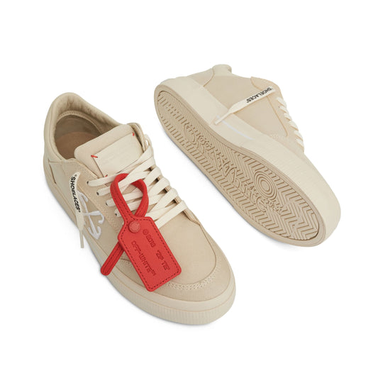 New Low Vulcanized Canvas Sneaker in Angora White