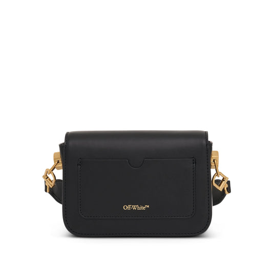 Plain Binder Small Shoulder Bag in Black