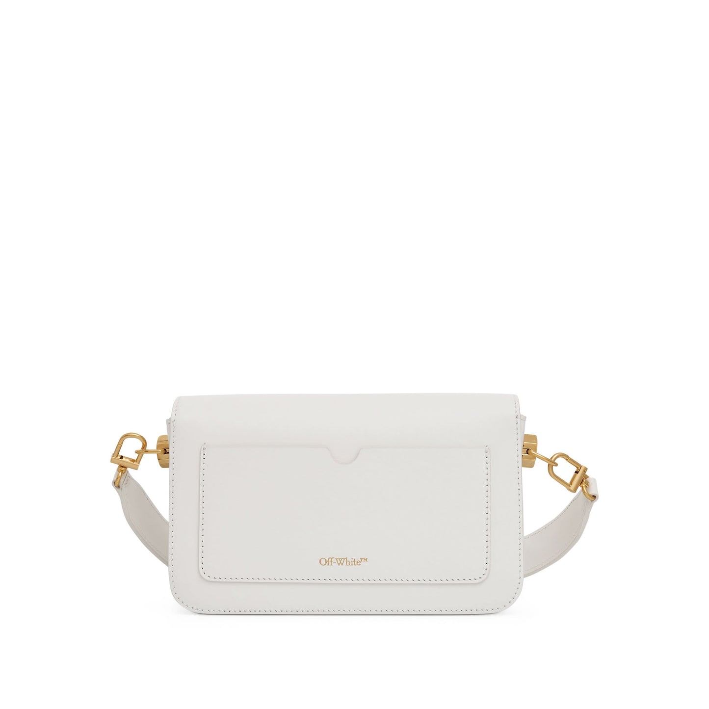 Plain Binder Small Shoulder Bag in White