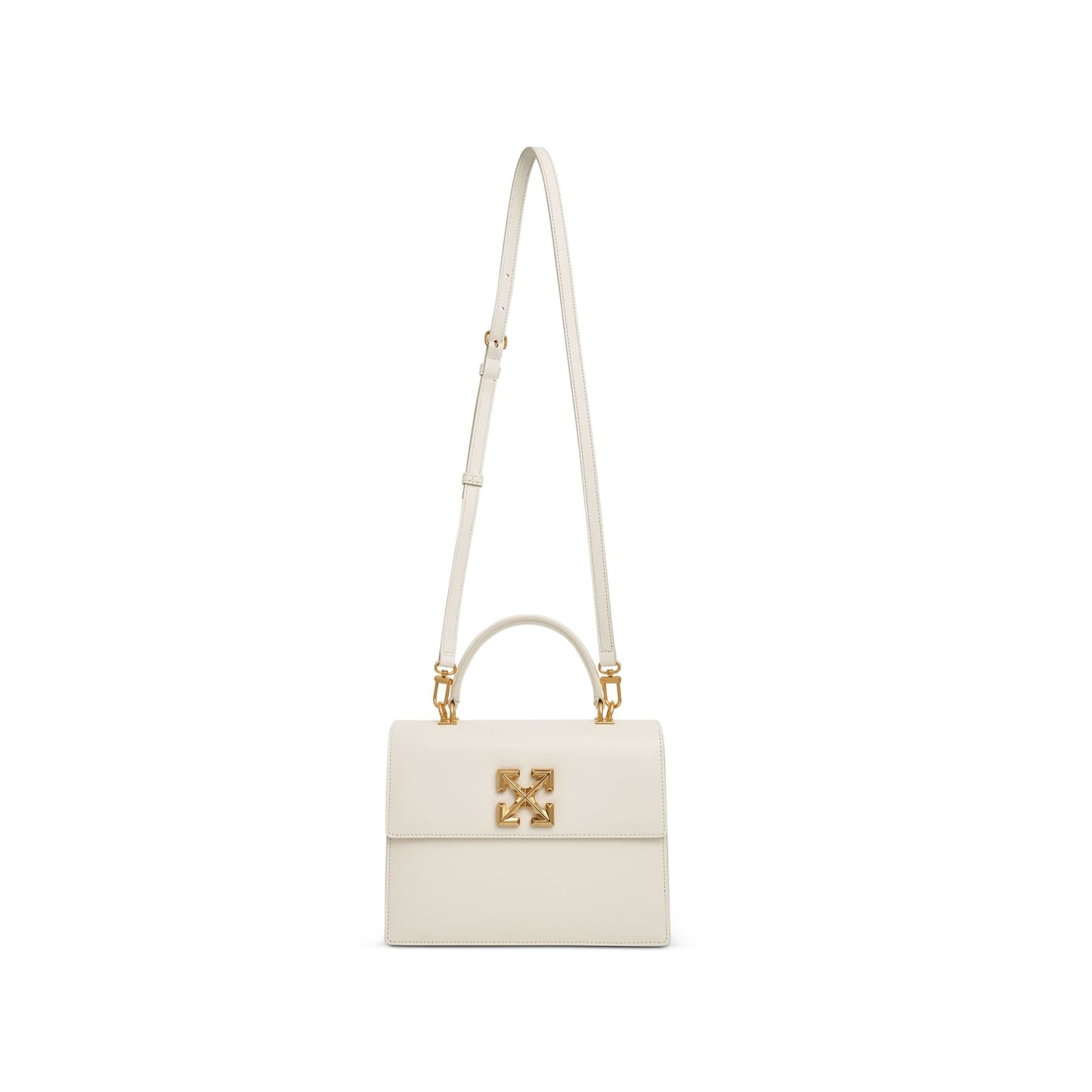 Jitney 2.8 Top Handle Leather Bag in White